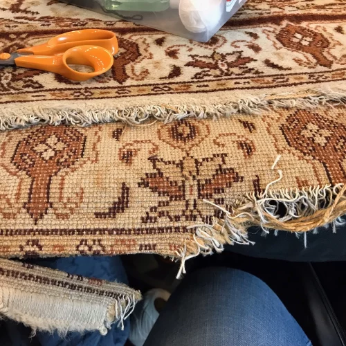 Restauration sur mesure de tapis